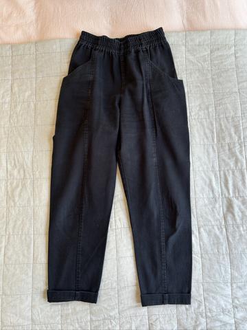 Clyde Work Pants in Black Canvas