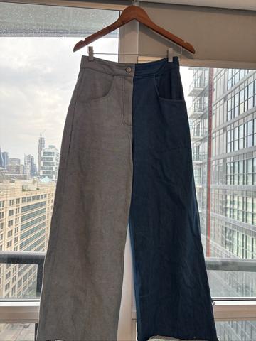 Two-Tone Wide Legs