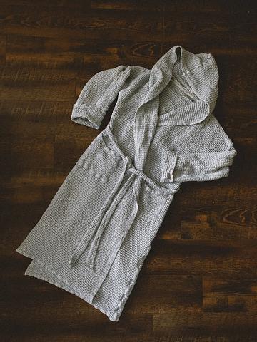 Waffle Linen Robe