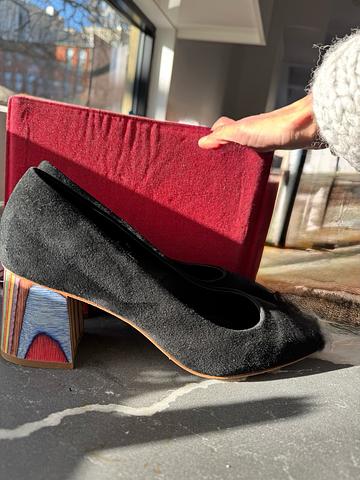 Square toed Heels