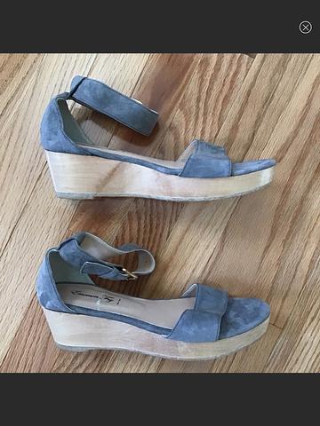 Emerson Fry *Sample* Dove Gray Suede Flatforms - SZ 39