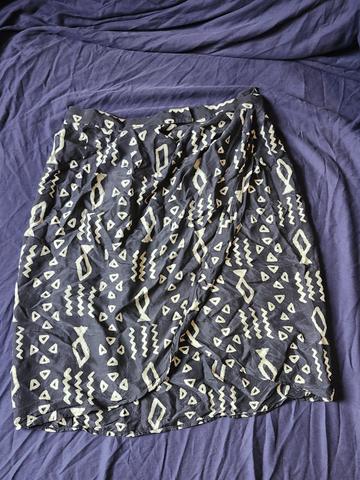IB Diffusion silk wrap skirt