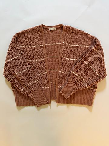 Dusty Rose Cardigan Open Front