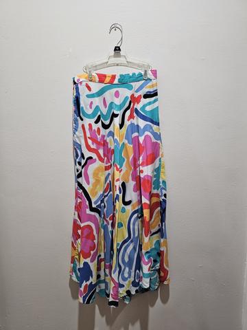 Brushstroke Floral Skirt
