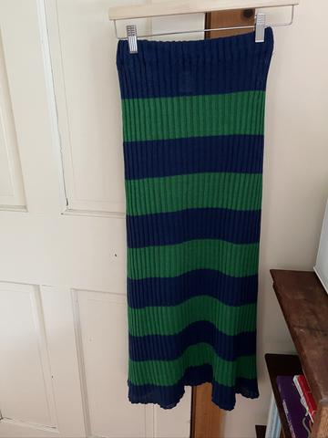 knit striped skirt