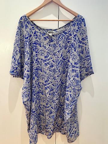 H Fredrickkson cyanotype silk dress