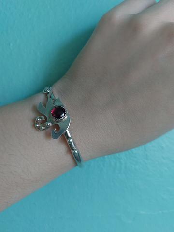 Silver cuff bracelet