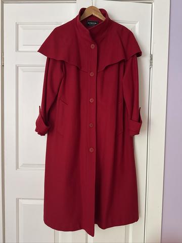 Red Coat with attached caplet