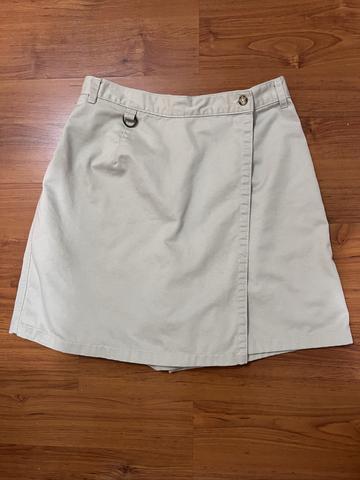 khaki utility skort