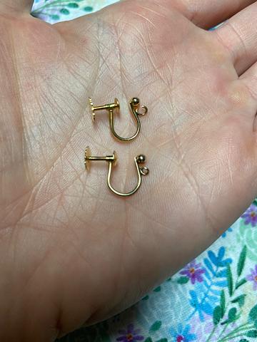 10kt gold screw on