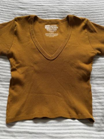 short sleeve vneck