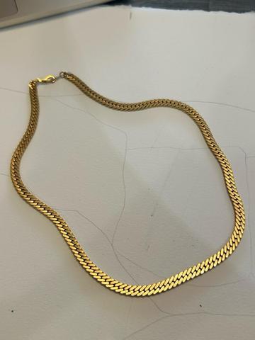 14k GP Flat Chain Necklace