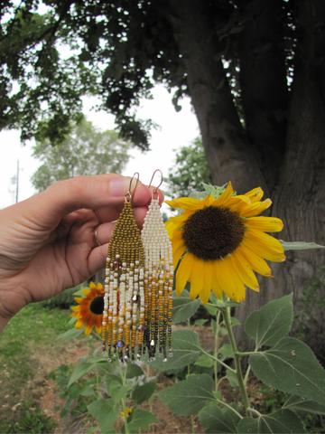 As winter melts into spring fringe earrings