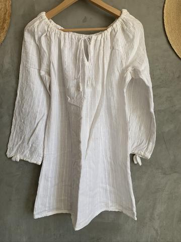 Gathered neck tunic