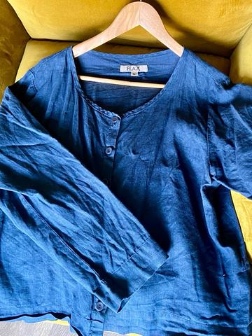 V neck button up