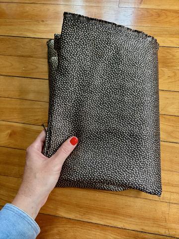 Metallic Gold on Black Abstract Luxury Brocade