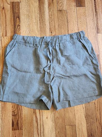 linen lounge shorts