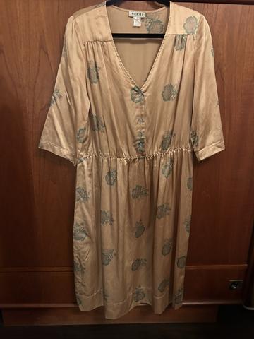 Silk Peony Dress