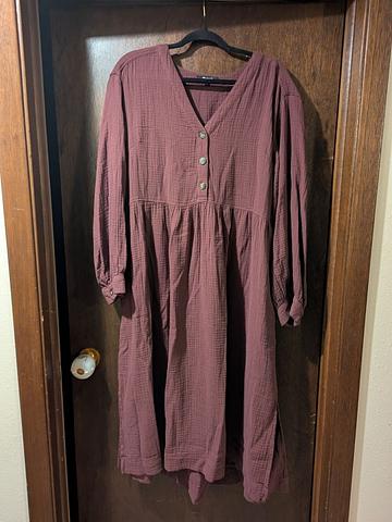Lightspun Gauze midi dress
