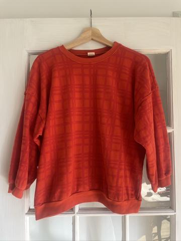3/4 sleeve sweatshirt