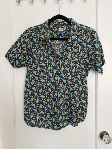 Button down “girl party” shirt