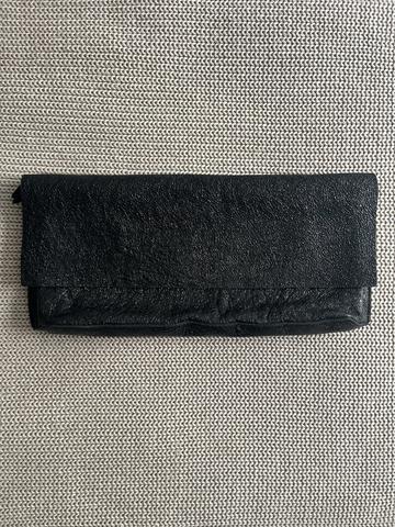 Textured Leather Clutch