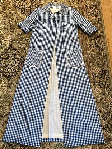 Vintage Gingham House Coat/Dress