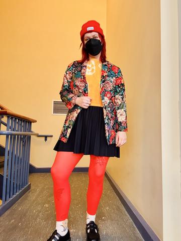 Flowered blazer