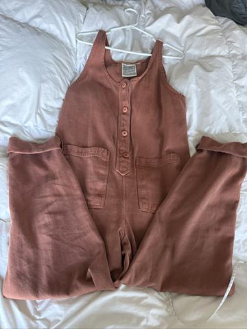 jumpsuit- rust- medium