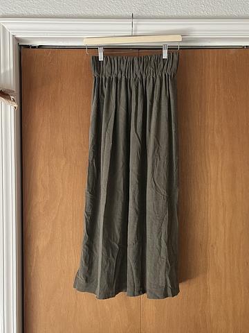 Silk noil paper bag skirt