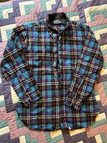 Plaid button down