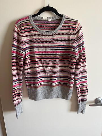 Patterned Striped Sweater
