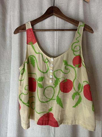 Hand painted silk tank Everlane
