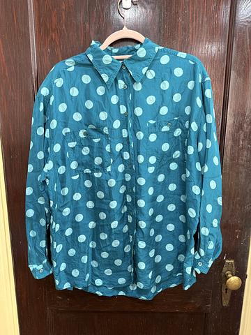 Polka Dot Silk Shirt