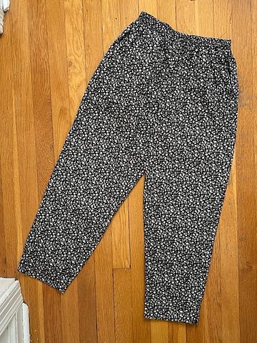 90s 100% Cotton Fits XS/S Baggy Floral Pants
