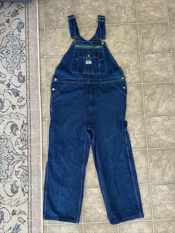 Dark Blue Denim Overalls 38X28