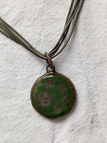 Copper and green ceramic