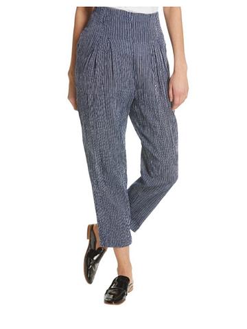 Tapered Pinstriped Pants