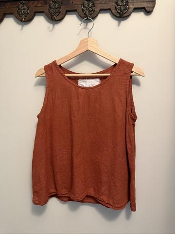 Vienna linen tank top