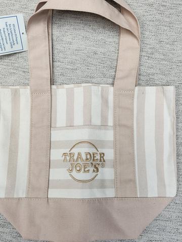 Striped mini tote