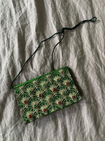 Beaded Silk Clutch