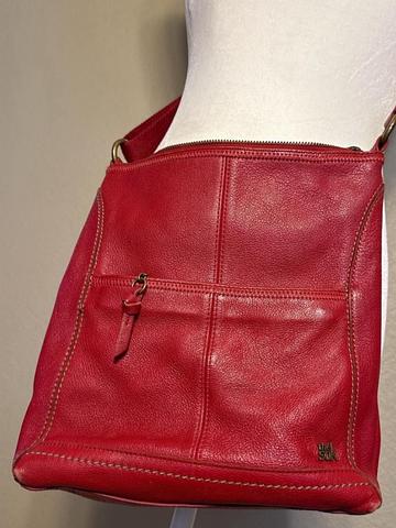 Red Leather Crossbody Bag