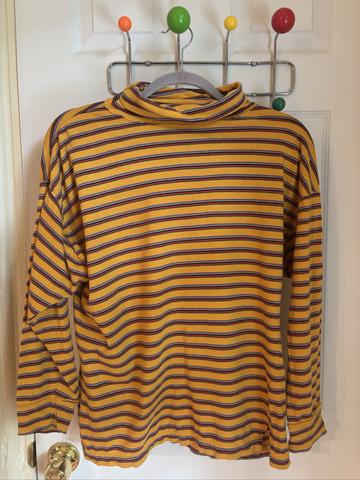 Stripey turtleneck