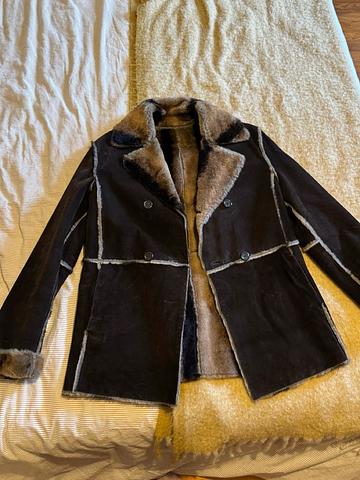 Leather Faux Fur Coat