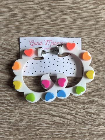 Acrylic Hoop Earrings