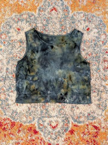 Ice dyed linen tank