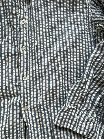 seersucker button down tunic