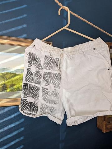 Sun Block Print Shorts