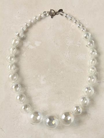 2000s Sudsy Glass Strand Bubble Necklace