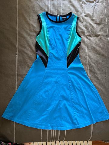 mod color block dress